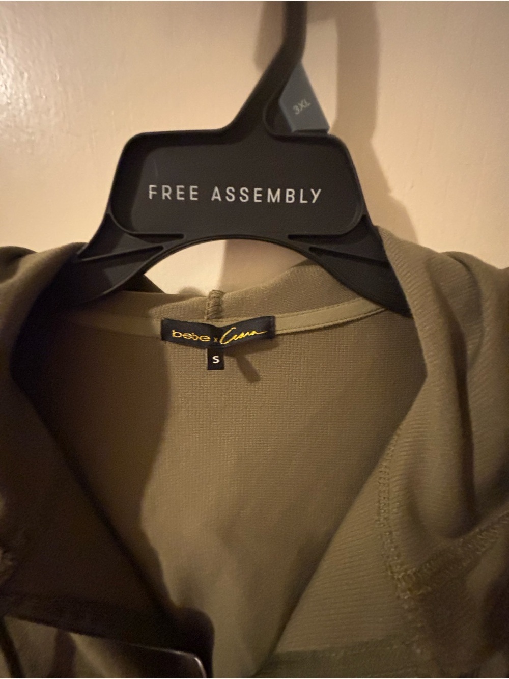 bebe Olive-Tone Zip Hoodie - Picture 4 of 8